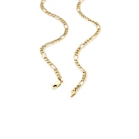 50cm (20") Hollow Figaro Chain in 10kt Yellow Gold