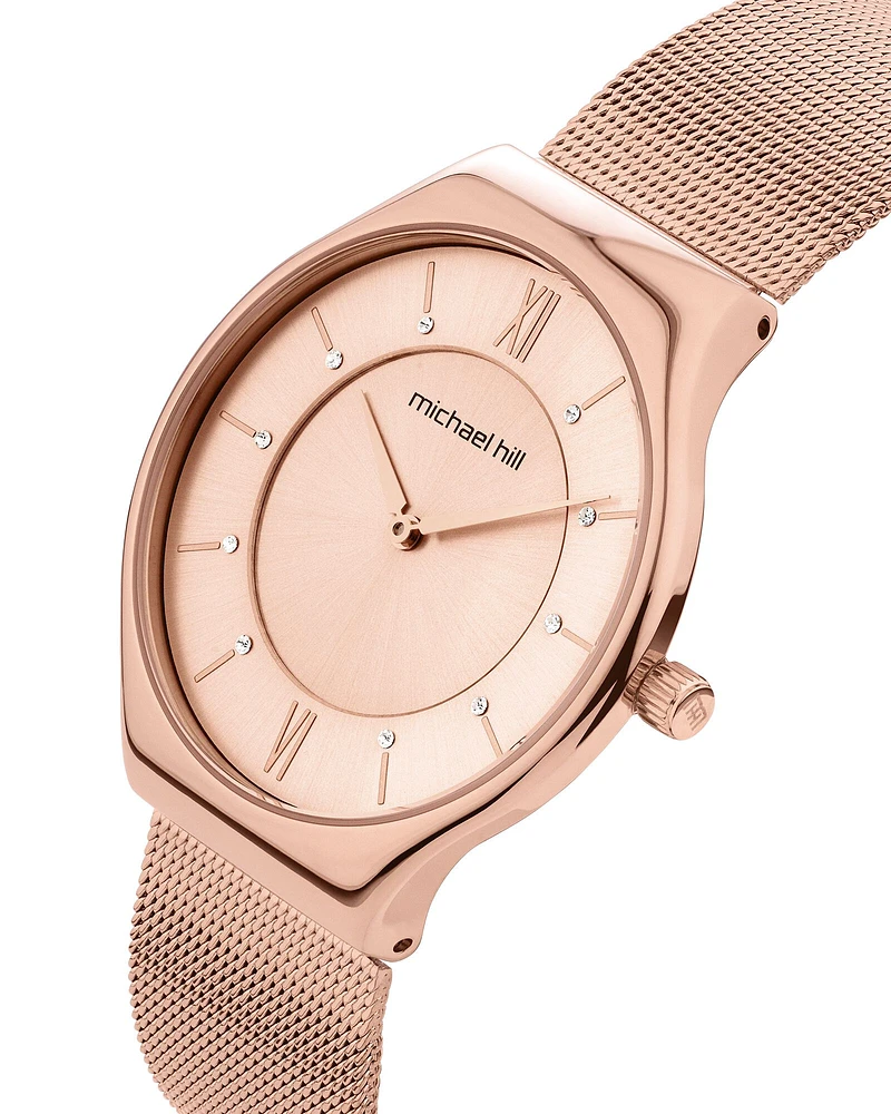 Ladies Watch in Rose Tone Stainless Steel