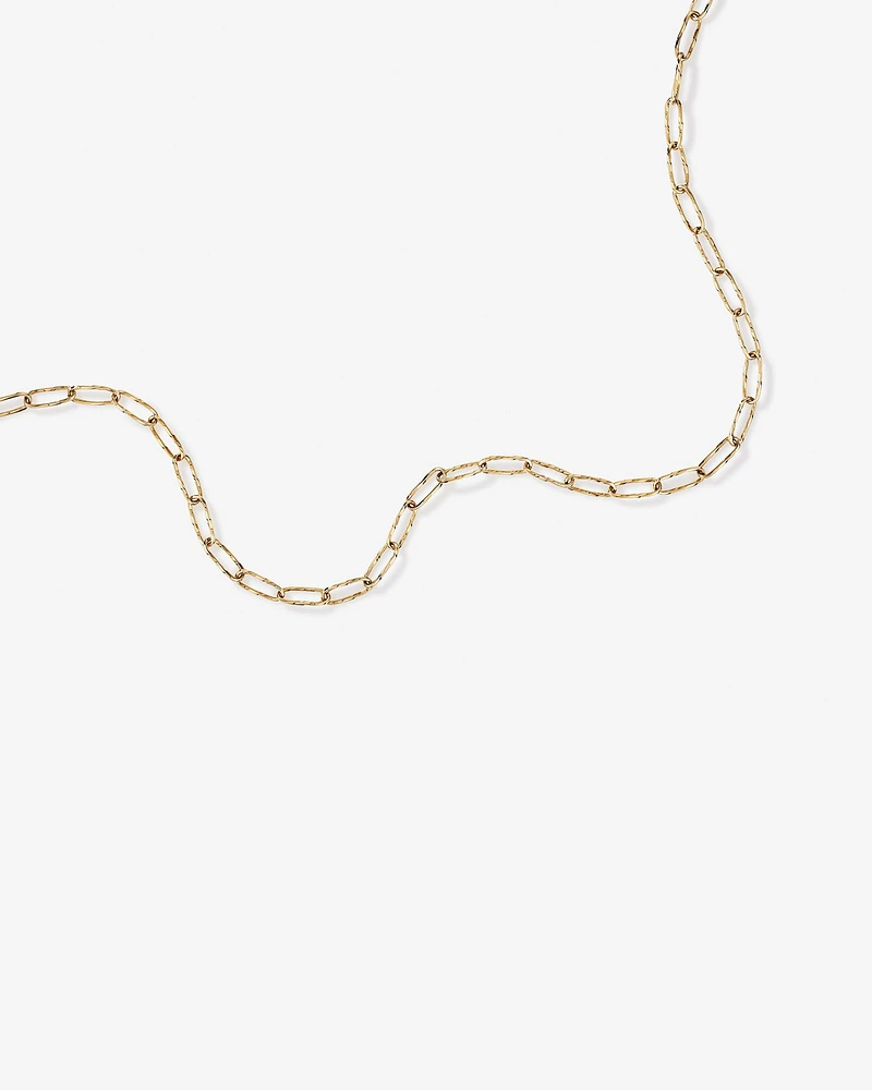 Diamond Cut Oval Twist Link Chain in 10kt Yellow Gold