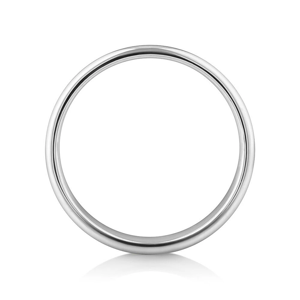 Men's Wedding Band in 10kt White Gold