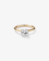 Carat TW Round Brilliant Laboratory-Grown Diamond Solitaire Engagement Ring in 14kt White Gold