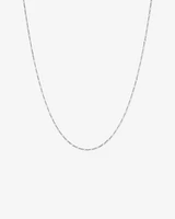 50cm (20") 1.4mm Width Figaro Chain Necklace in Sterling Silver