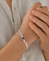 21cm (8.5") ID Curb Bracelet in Sterling Silver