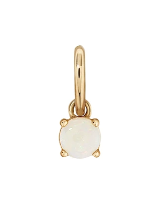 Pendentif en Or Jaune 10kt avec Opale Australien Ronde