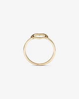 Open Heart Ring in 10kt Yellow Gold