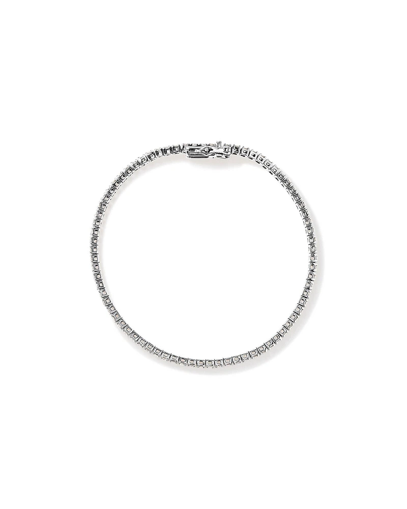 2.46 Carat TW Diamond Tennis Bracelet in 10kt White Gold