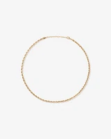 Chaîne corde semi-massive 50 cm (20") en or jaune 10 carats