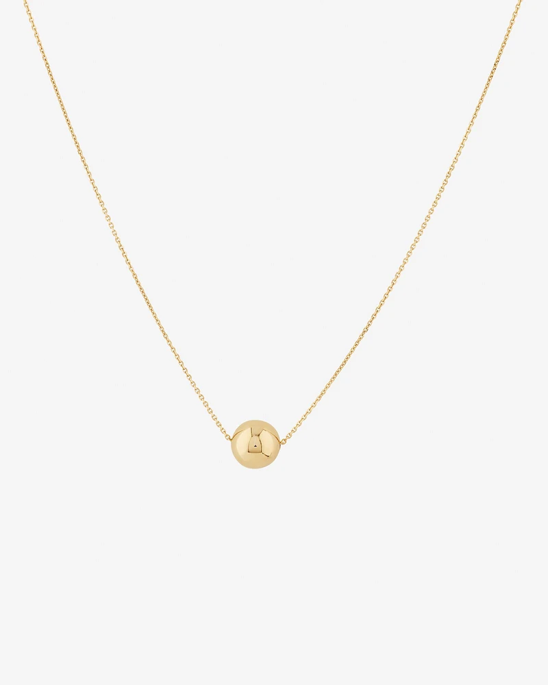 45cm (18") 8mm Ball Necklace in 10kt Yellow Gold