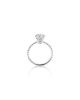 Sir Michael Hill Designer Halo Engagement Ring with 1.36 Carat TW of Diamonds in 18kt White Gold