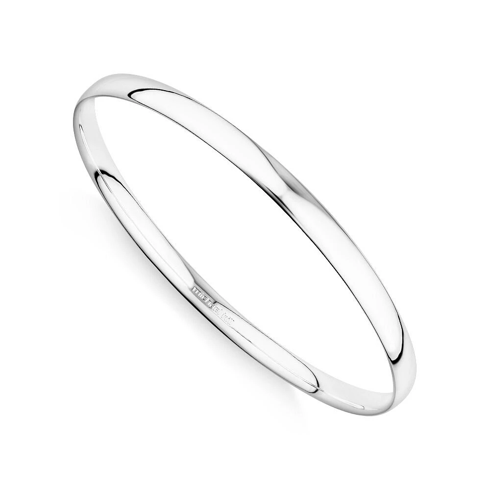 5.7mm Solid Round Bangle in Sterling Silver