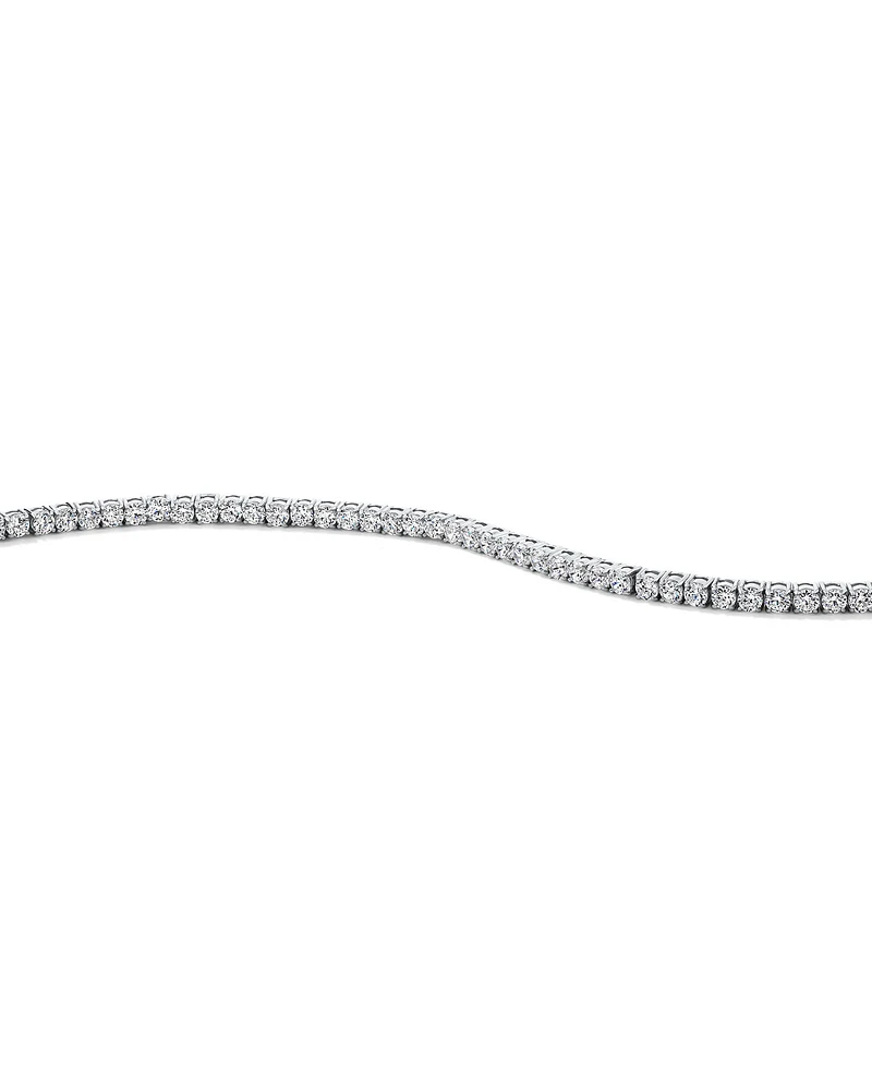 Cubic Zirconia Tennis Bracelet in Sterling Silver