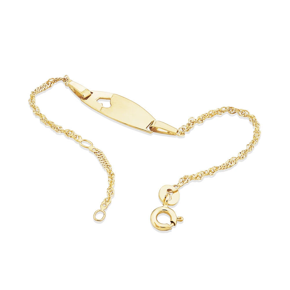 14cm (5.5") Baby Identity Bracelet in 10kt Yellow Gold