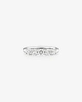 Evermore 5 Stone Wedding Band with 1 Carat TW of Diamonds in 14kt White Gold