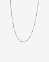 60cm (24") 4.3mm Width Curb Chain in Sterling Silver