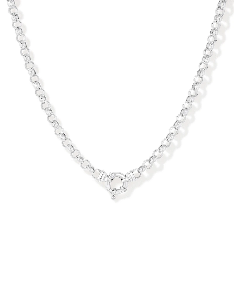 45cm (18") 6.5mm-7mm Width Belcher Chain in Sterling Silver