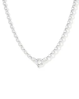 45cm (18") 6.5mm-7mm Width Belcher Chain in Sterling Silver