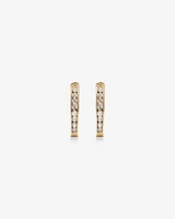 Huggie Earrings with 0.25 Carat TW of Diamonds in 10kt Rose Gold