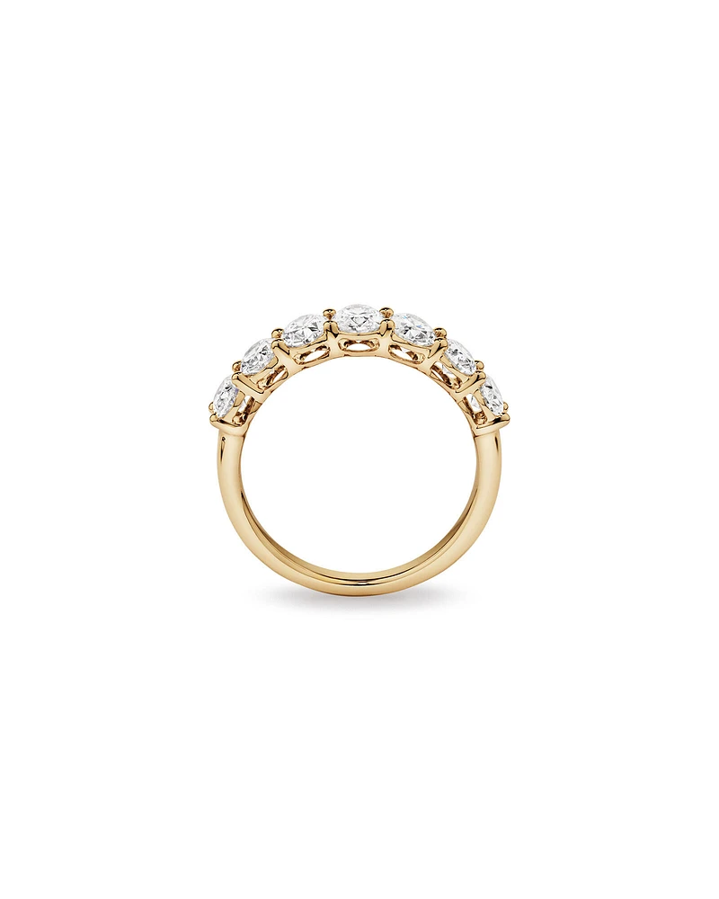 2.00 Carat TW Oval Laboratory-Grown Diamond Wedding Ring in 14kt White Gold