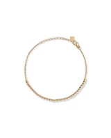 0.50 Carat TW Laboratory-Grown Diamond Tennis Bracelet in 10kt Yellow Gold