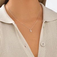 "Z" Initial Pendant in Sterling Silver