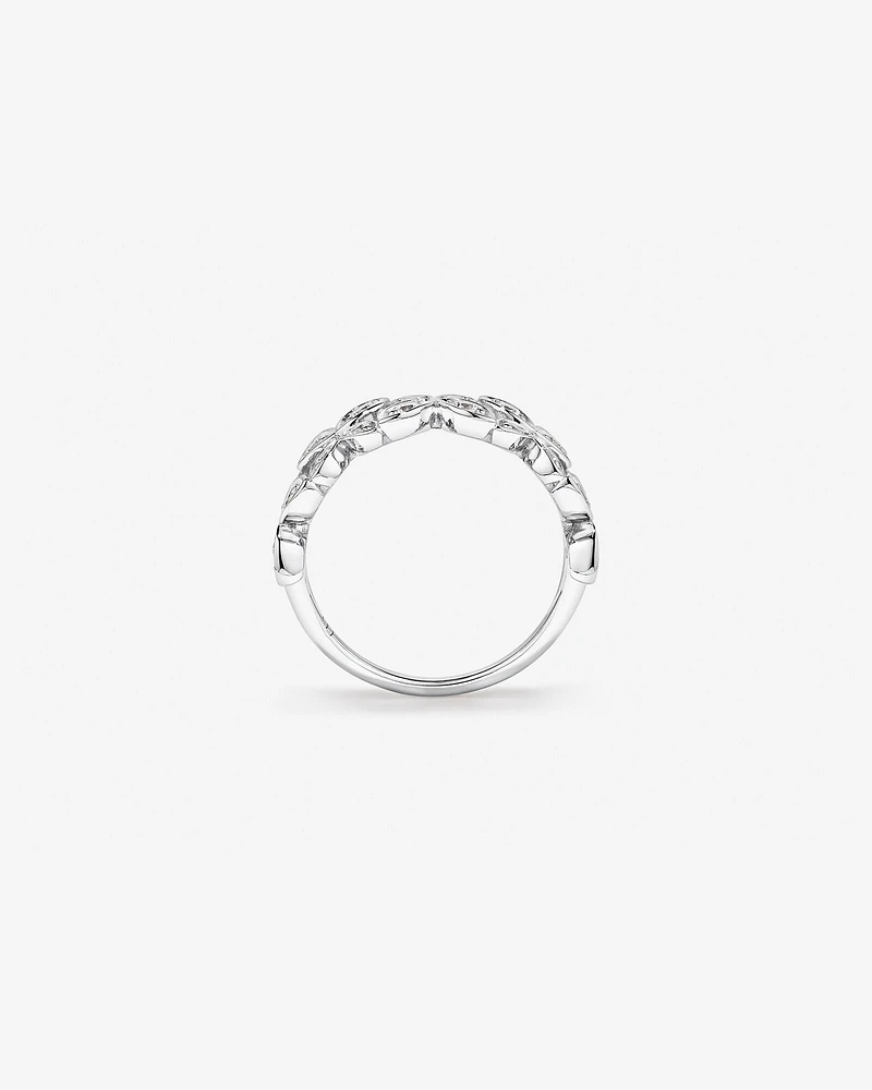 Bague papillons en zircon cubique en argent sterling