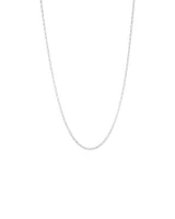 50cm (20") 3mm-3.5mm Width Belcher Chain in Sterling Silver