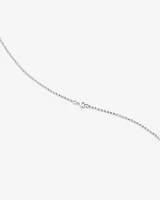 A' Initial necklace with 0.10 Carat TW of Diamonds in 10kt White Gold