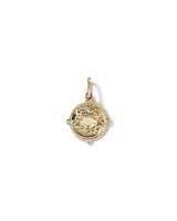 Diamond Accent Aries Zodiac Pendant in 10kt Yellow Gold