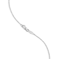 Diamond Accent Infinity Necklace in Sterling Silver
