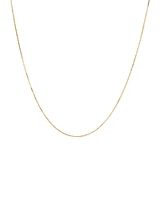 45cm (18") 0.85mm Width Diamond Cut Box Chain in 14kt Yellow Gold