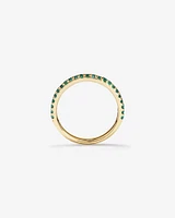 Emerald Stacker Ring in 10kt Yellow Gold