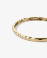 Signature Lock Bangle in 10kt Yellow Gold