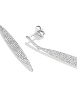 Earrings with Cubic Zirconia in Sterling Silver