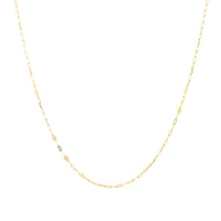 50cm (20") Oval Mirror Cable Chain in 10kt Yellow Gold