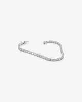 Bracelet de tennis en diamants baguette de 3,37 carats TW en or blanc 14 ct