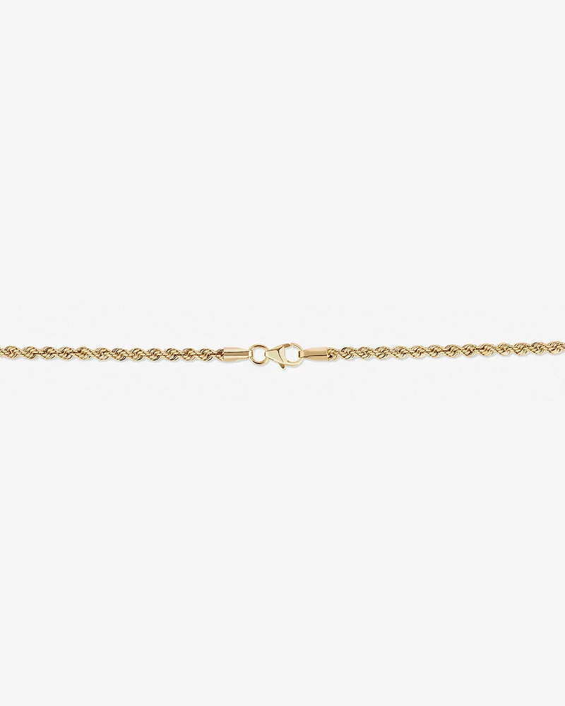 60cm (24") Rope Chain in 10kt Yellow Gold