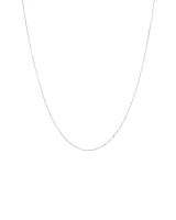 50cm Box Chain in 18kt White Gold