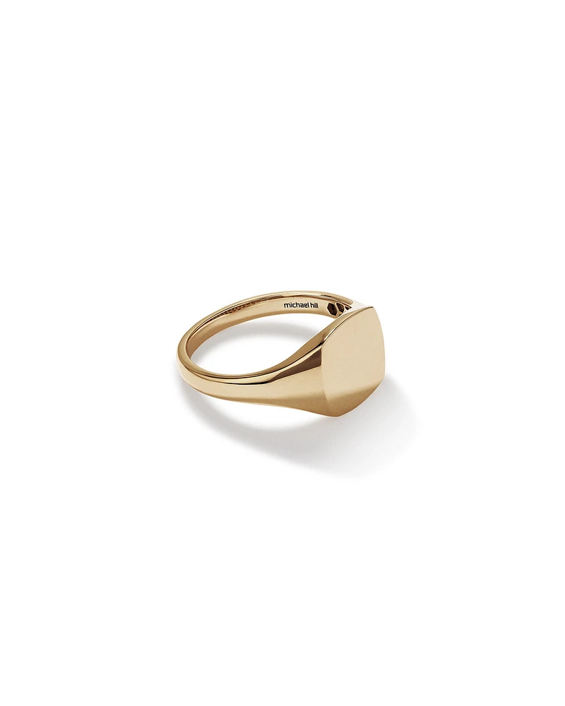 Square Signet Ring in 10kt Yellow Gold