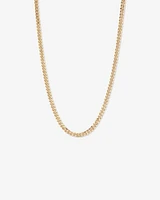 55cm (22") 6.3mm Width Solid Concave Bevelled Curb Chain in 10kt Yellow Gold