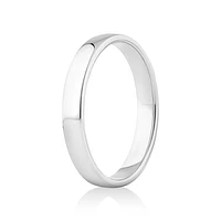 Half Round Wedding Band 10kt Yellow Gold