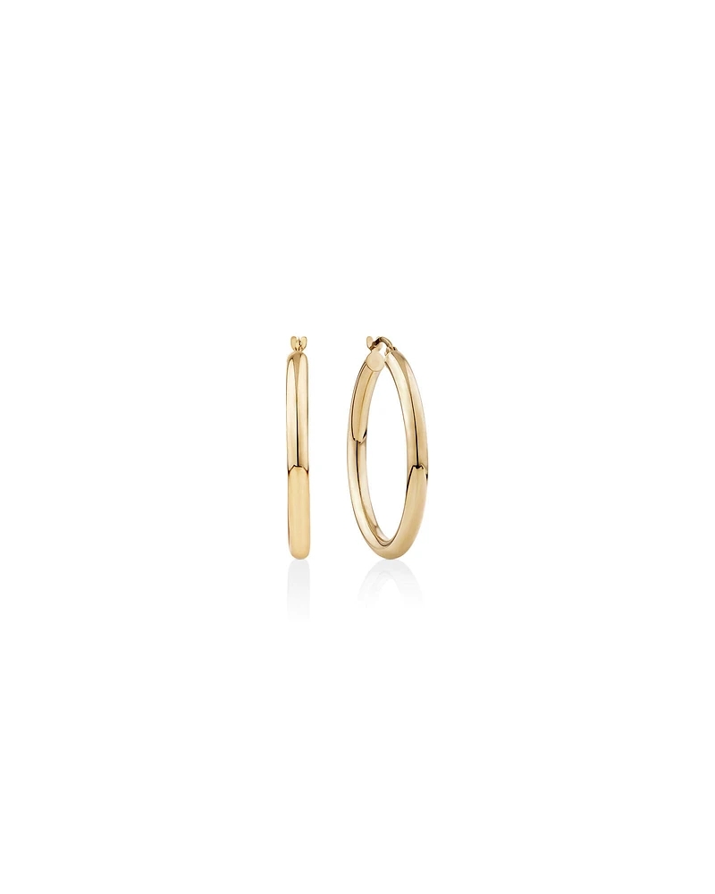 25mm Hoop Earrings in 10kt Yellow Gold