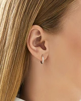 10mm Hoop Earrings in 10kt White Gold