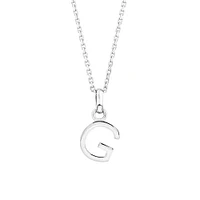 "Z" Initial Pendant in Sterling Silver