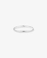 3.7mm Width Solid Round Baby Bangle in Sterling Silver