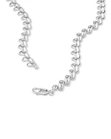 9.5mm Wide Hollow San Marco Chain Necklace in Sterling Silver