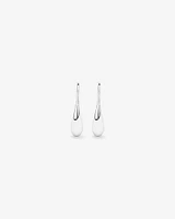 Teardrop Shepherds Hook Earrings in Sterling Silver