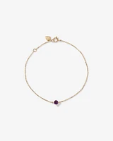 Bracelet with Amethyst in 10kt Yellow Gold