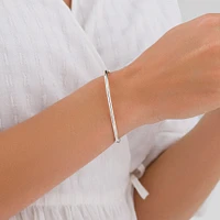 60mm Hollow Tube Bangle in Sterling Silver