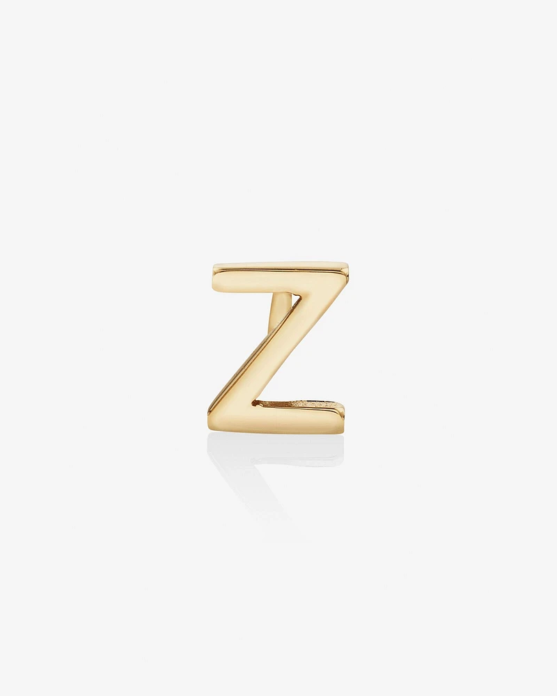 G Initial Single Stud Earring in 10kt Yellow Gold