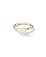 1.25 Carat TW Princess Cut Laboratory-Grown Diamond Solitaire Engagement Ring In 14kt White Gold